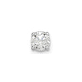 14k White Gold AA Quality Complete Diamond Stud Earring