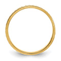 14k 3mm Design Etched Wedding Band