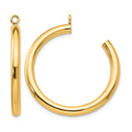 14k Polished Tube Hoop Earring Jackets