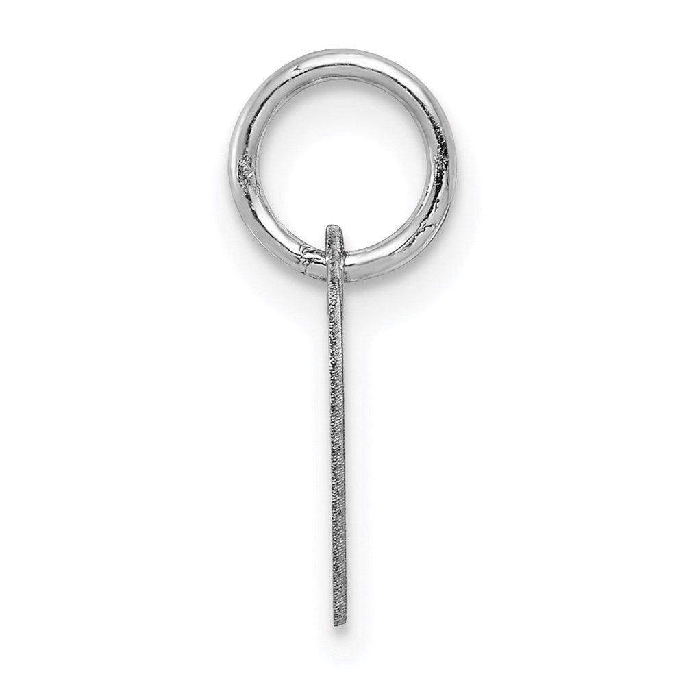 14k White Gold Plain .011 Gauge Engravable Heart Charm