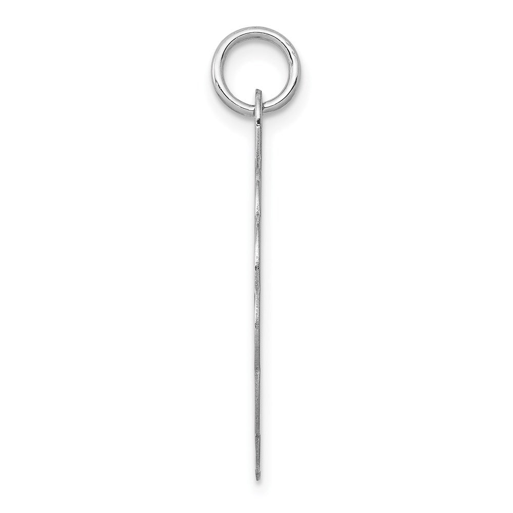 14k White Gold .011 Gauge Engraveable Scalloped Disc Charm