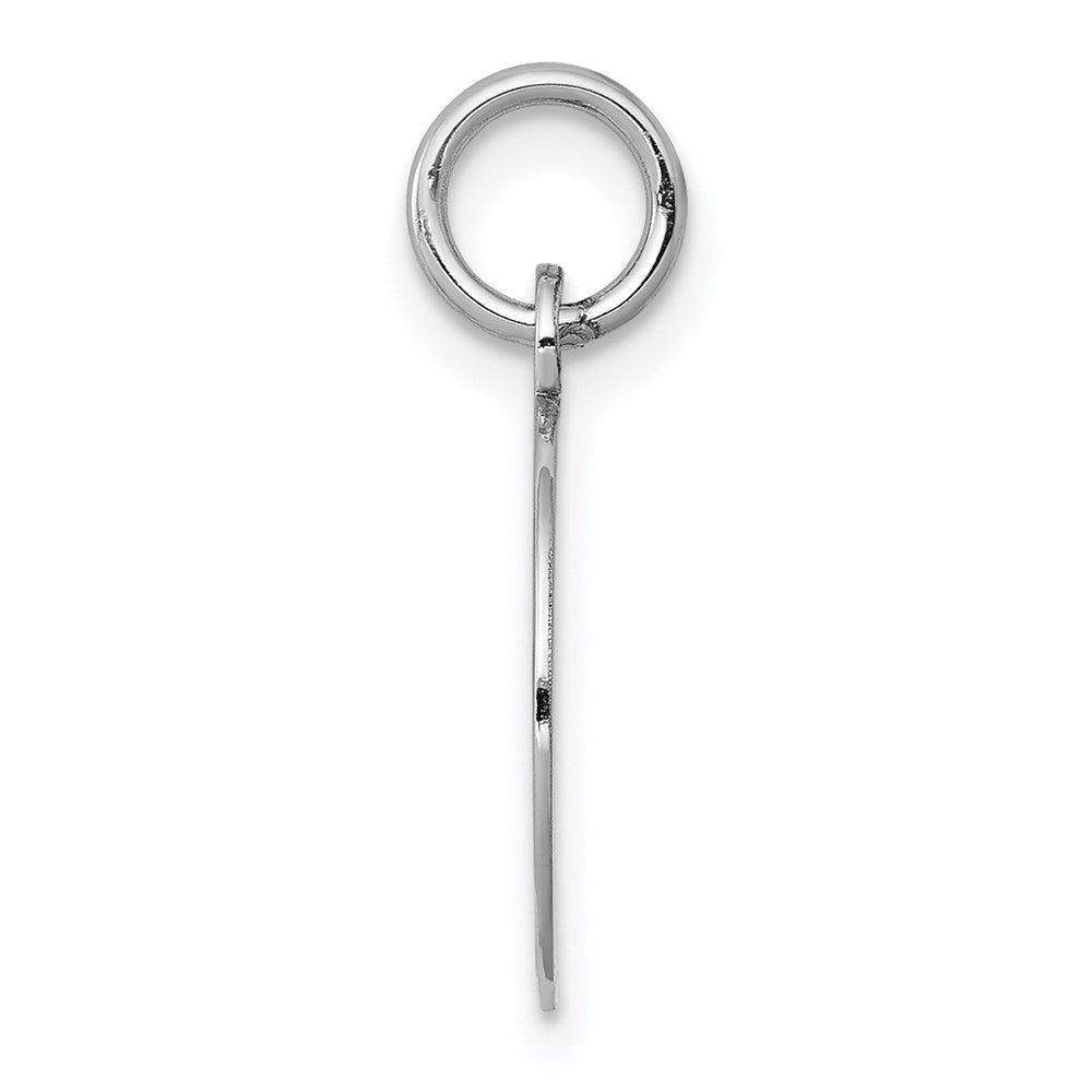 14k White Gold Etched .018 Gauge Engraveable Round Disc Charm