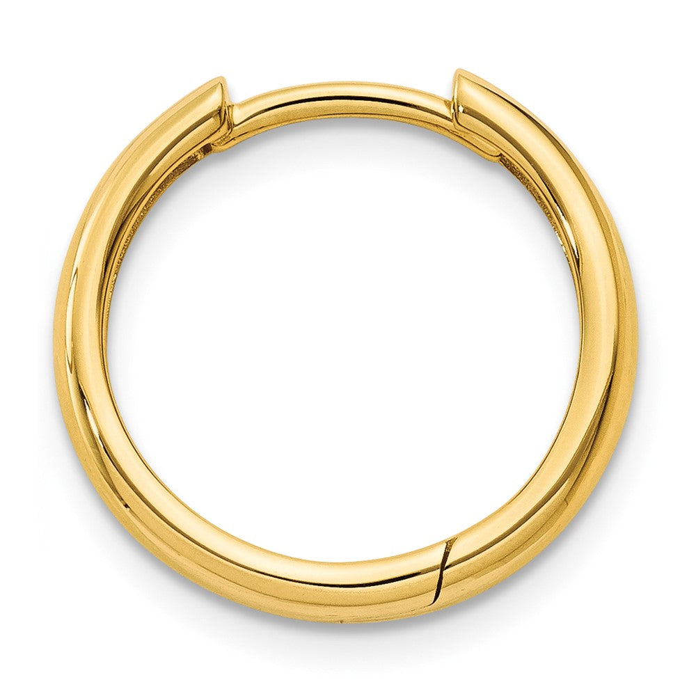 Single 14k Round Hinged Hoop Earring