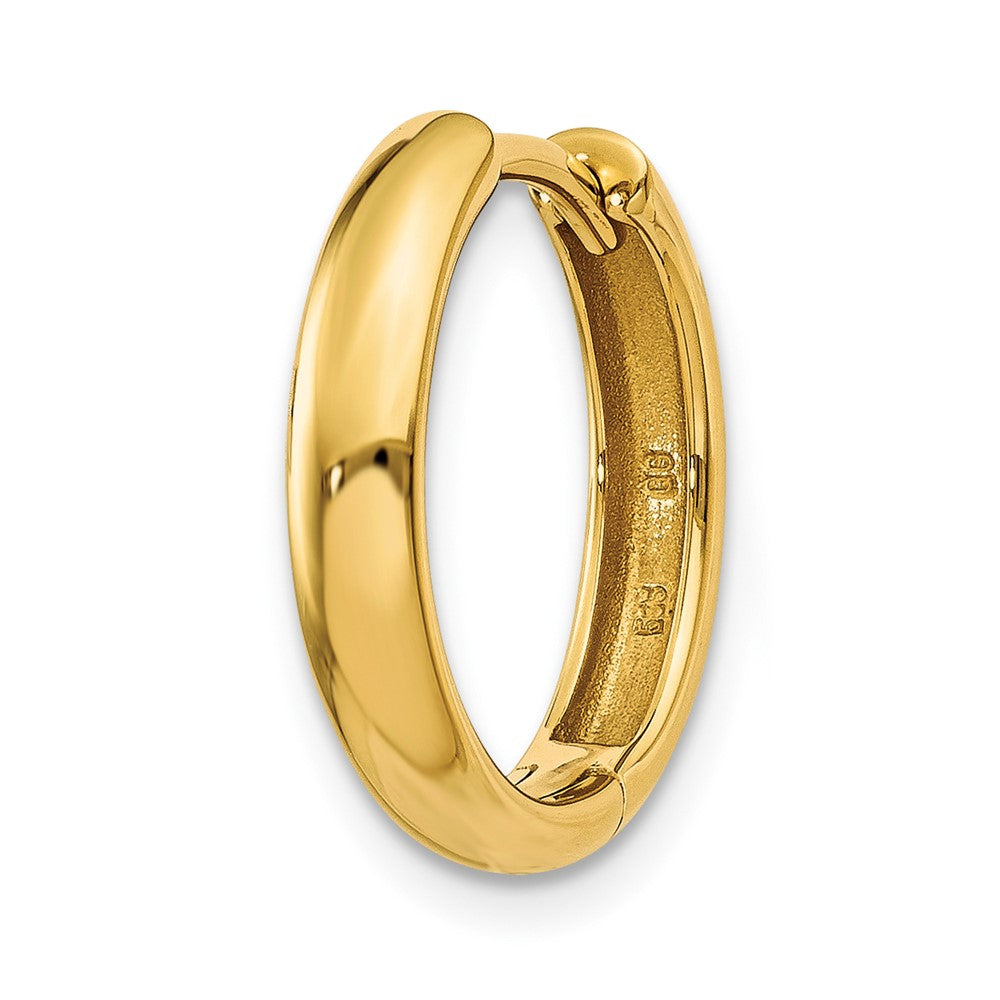 Single 14k Round Hinged Hoop Earring