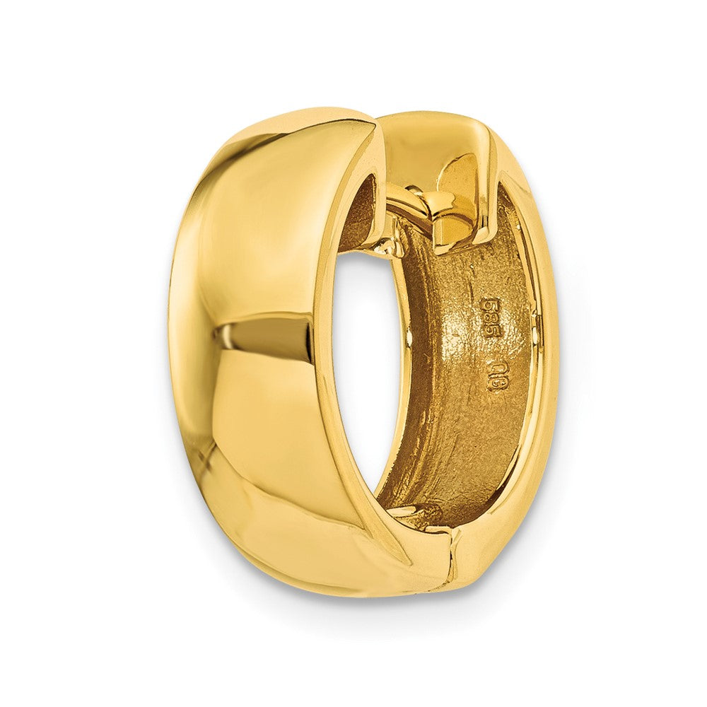 Single 14k Round Hinged Hoop Earring