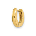 Single 14k Polished Round Hinged Hoop Earring