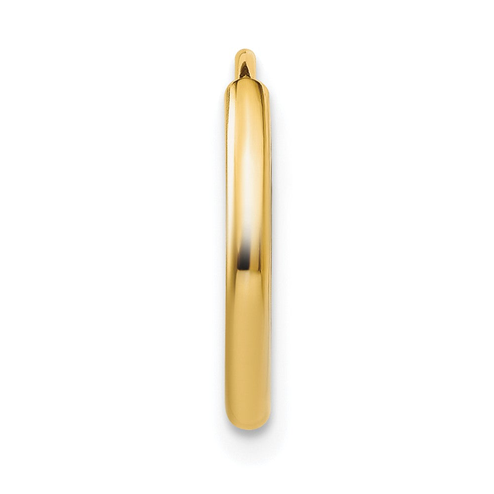Single 14k 1.5mm Polished Round Endless Hoop Earring