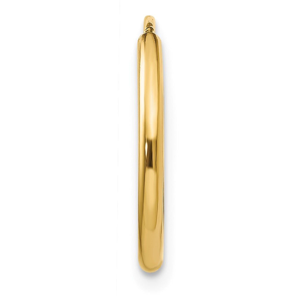 Single 14k 1.5mm Polished Round Endless Hoop Earring