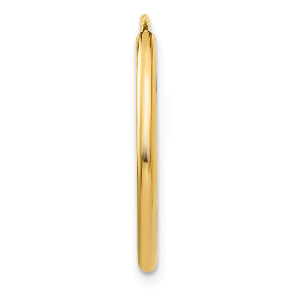 Single 14k 1.5mm Polished Round Endless Hoop Earring