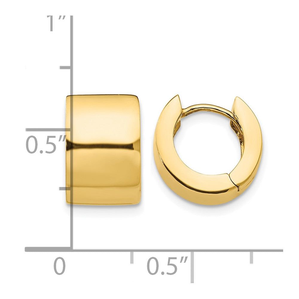 14k Round Hinged Hoop Earrings