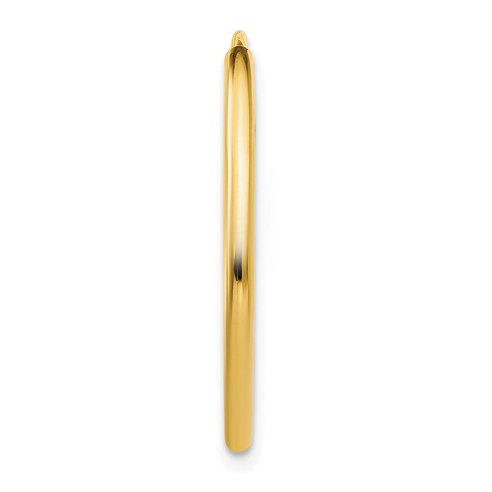 Single 14k 1.5mm Polished Round Endless Hoop Earring