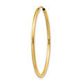 Single 14k 1.5mm Polished Round Endless Hoop Earring