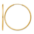 14k 1.5mm Polished Round Endless Hoop Earrings