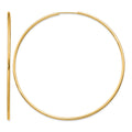 14k 1.5mm Polished Round Endless Hoop Earrings