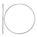14k White Gold 1.5mm Polished Endless Hoop Earrings