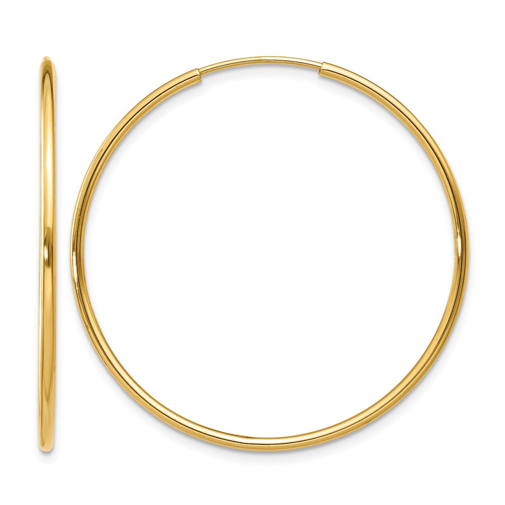 14k 1.20mm Endless Hoop Earring