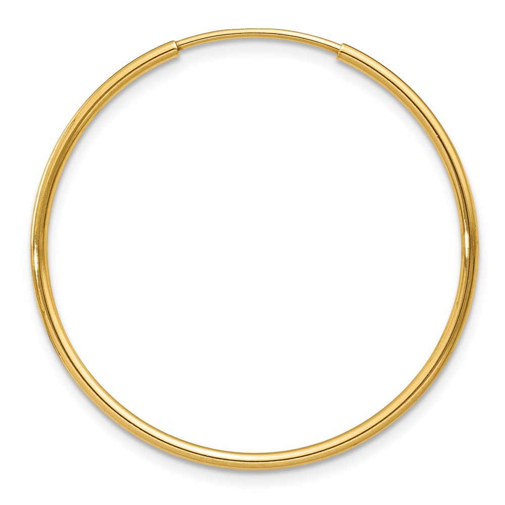 Single 14k 1.20mm Endless Hoop Earring