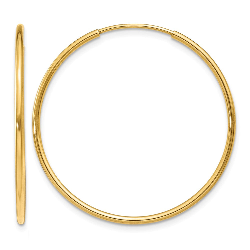 14k 1.20mm Endless Hoop Earring