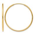 14k 1.20mm Endless Hoop Earring