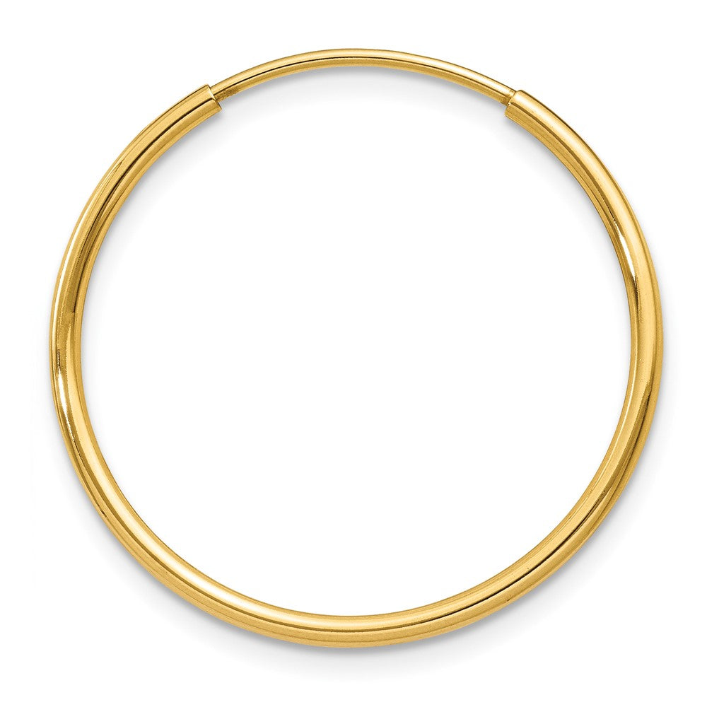 Single 14k 1.20mm Endless Hoop Earring