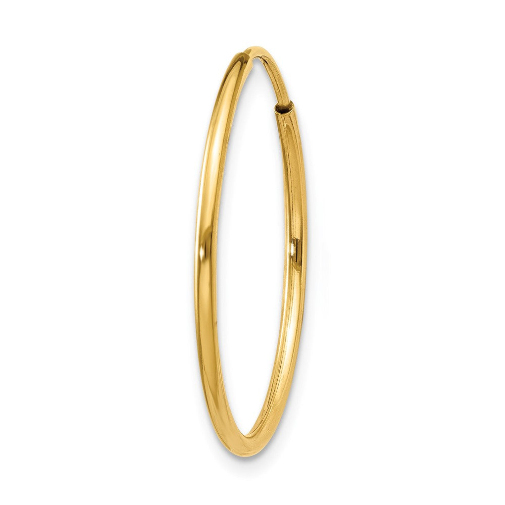 Single 14k 1.20mm Endless Hoop Earring