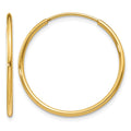 14k 1.20mm Endless Hoop Earring