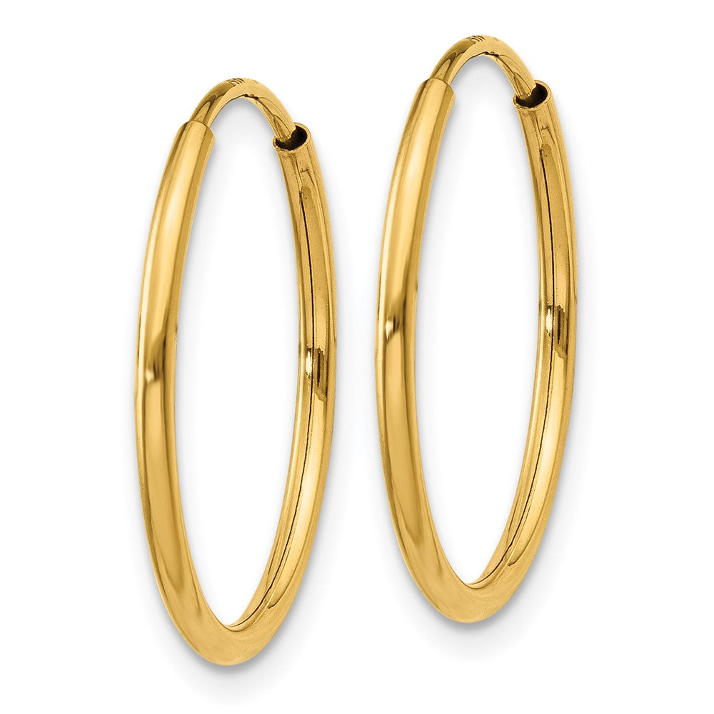 14k 1.20mm Endless Hoop Earring