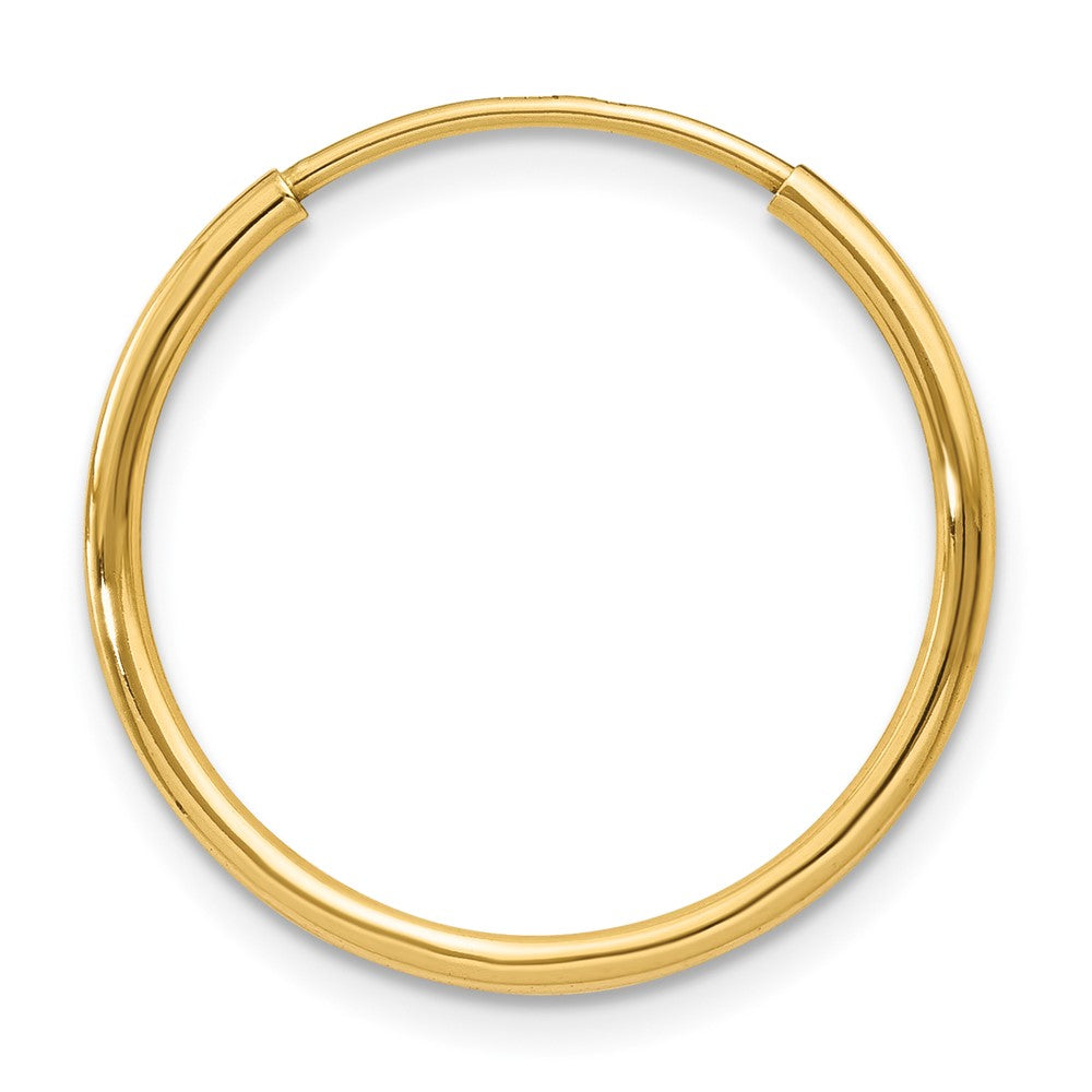Single 14k 1.20mm Endless Hoop Earring