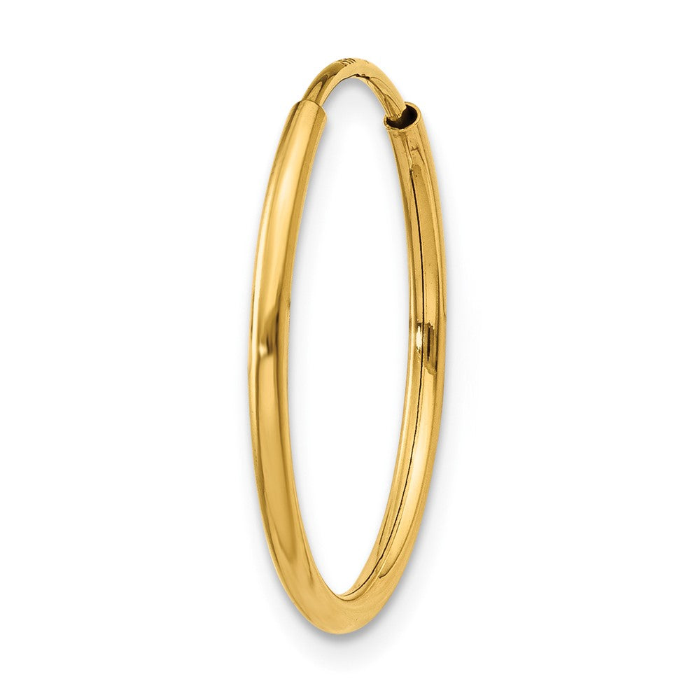 Single 14k 1.20mm Endless Hoop Earring