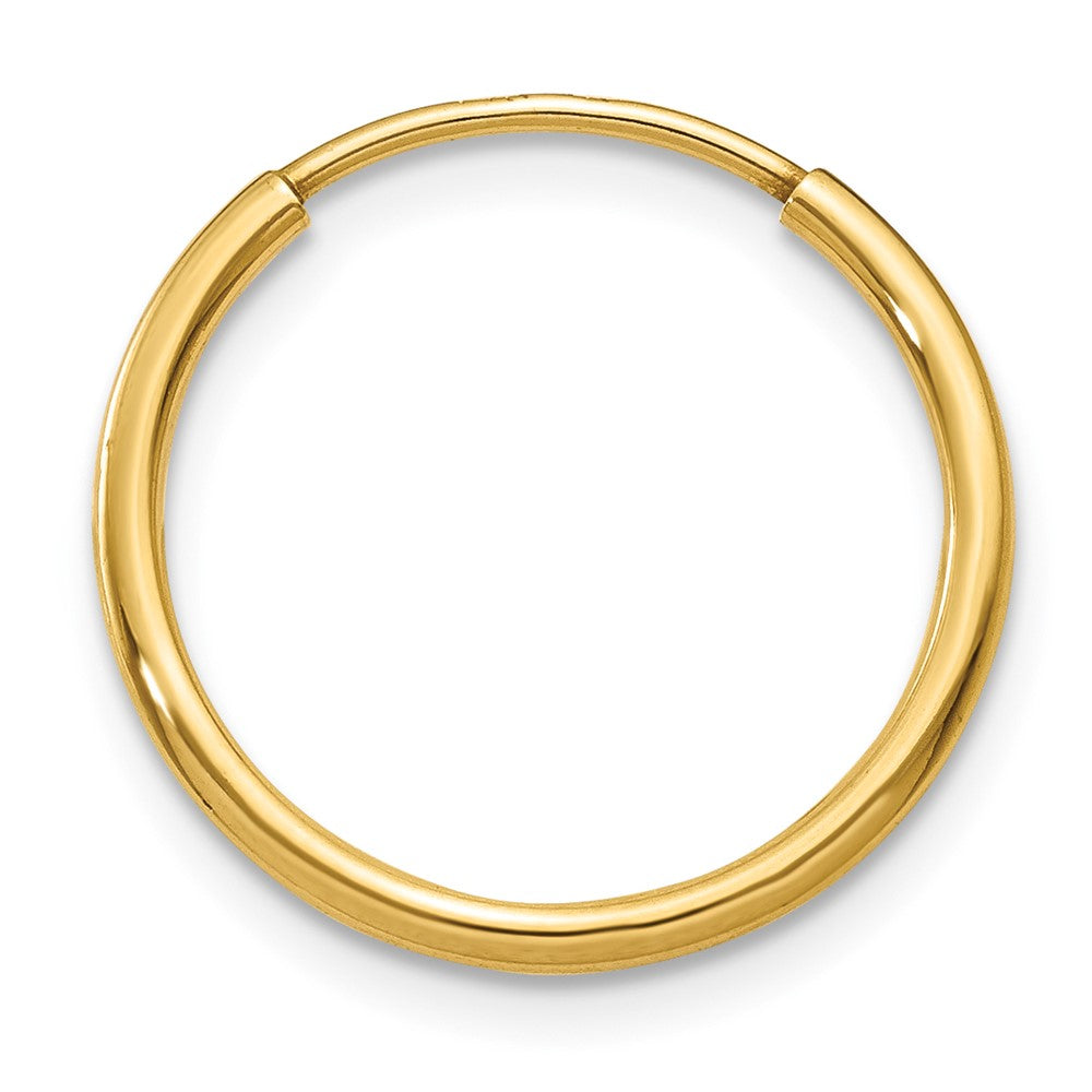 Single 14k 1.20mm Endless Hoop Earring