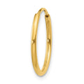 Single 14k 1.20mm Endless Hoop Earring