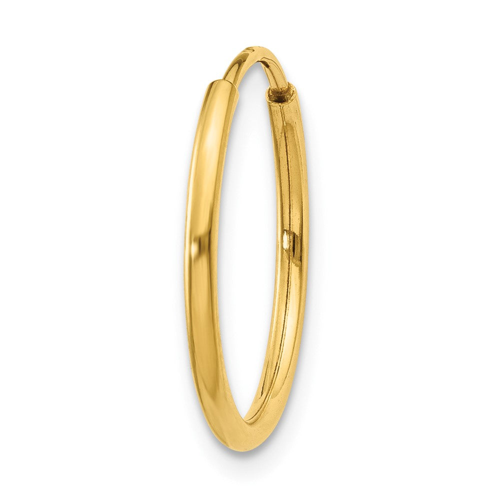 Single 14k 1.20mm Endless Hoop Earring