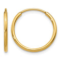 14k 1.20mm Endless Hoop Earring