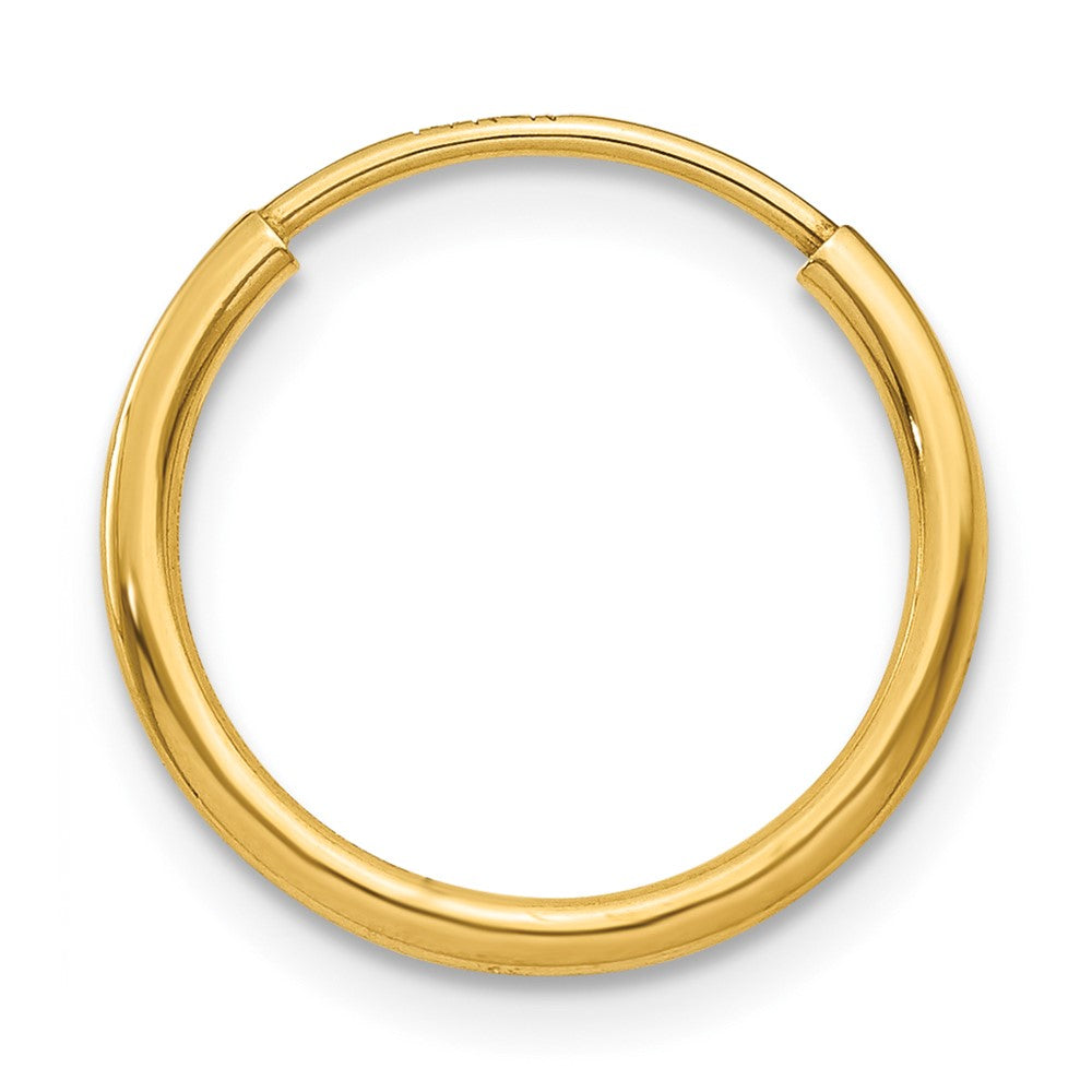 Single 14k 1.20mm Endless Hoop Earring