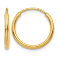 14k 1.20mm Endless Hoop Earring