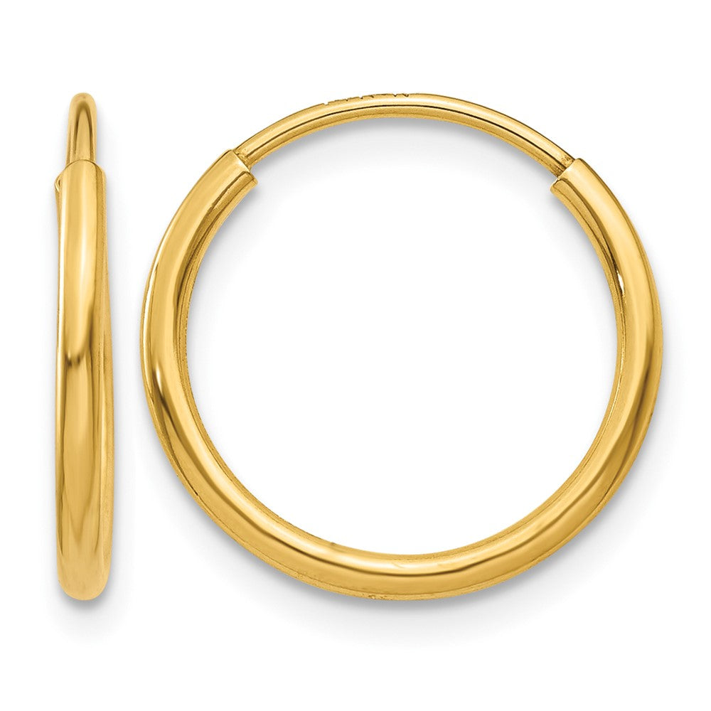 14k 1.20mm Endless Hoop Earring