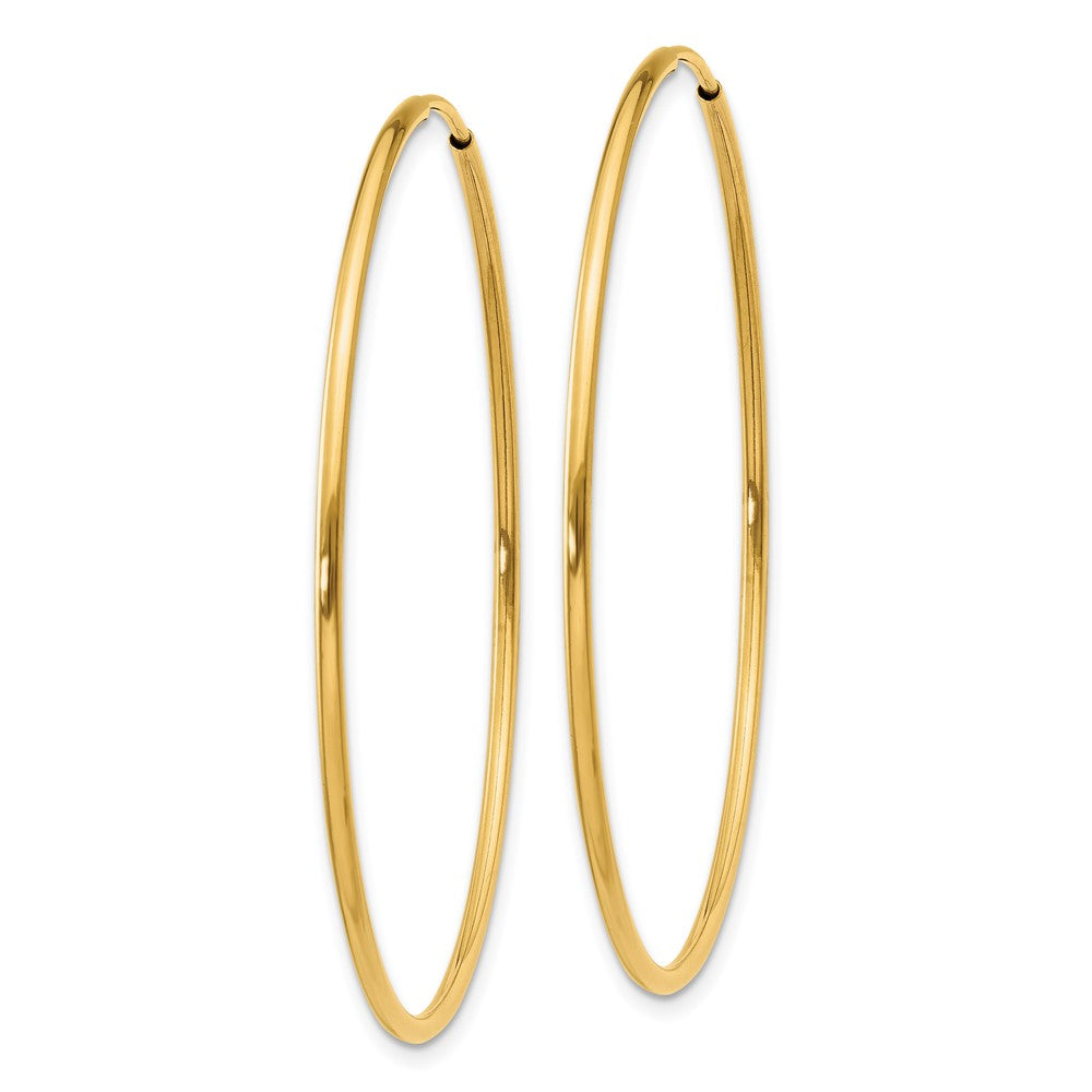 14k 1.20mm Endless Hoop Earring