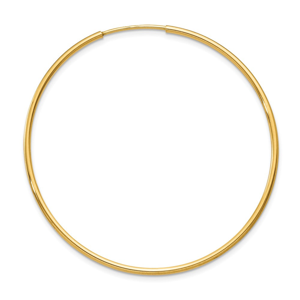 Single 14k 1.20mm Endless Hoop Earring