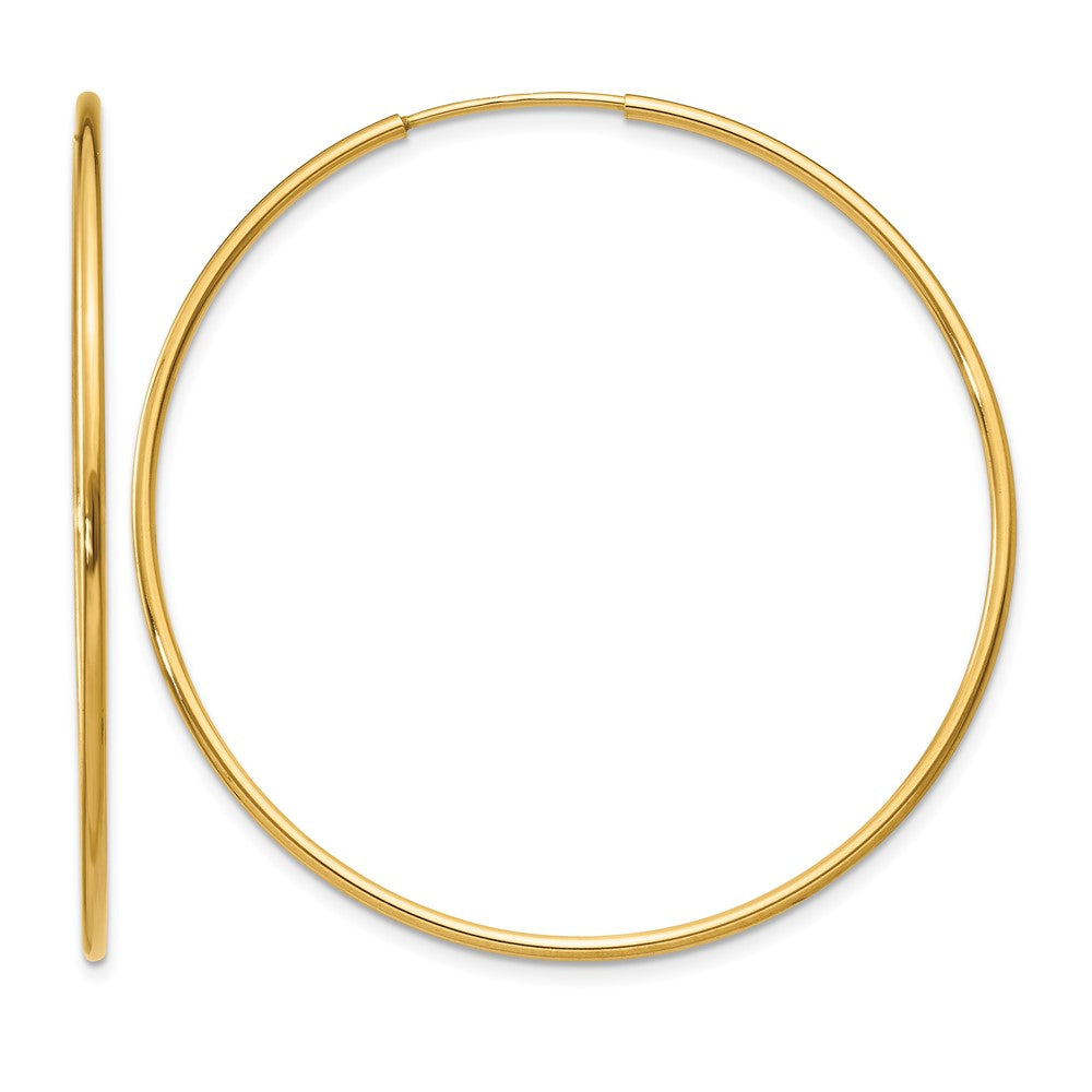 14k 1.20mm Endless Hoop Earring