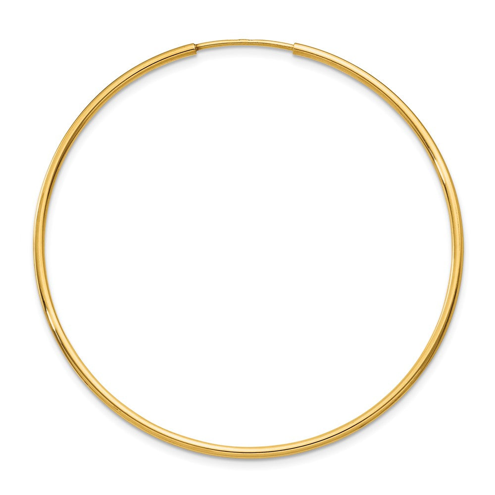 Single 14k 1.20mm Endless Hoop Earring