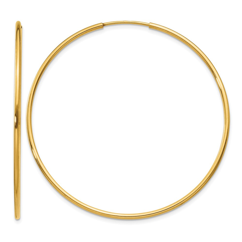 14k 1.20mm Endless Hoop Earring