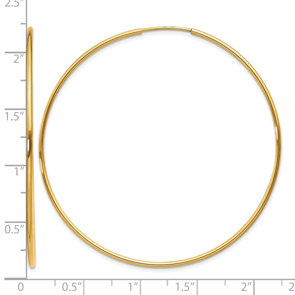 14k 1.25mm Endless Hoop Earring