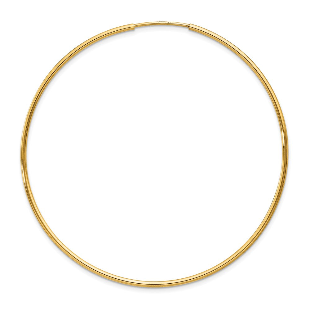 Single 14k 1.25mm Endless Hoop Earring