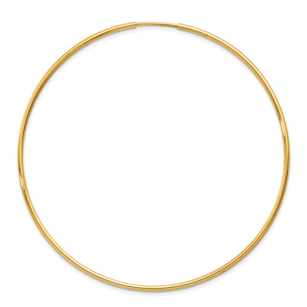 Single 14k 1.20mm Endless Hoop Earring