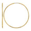 14k 1.20mm Diamond-cut Endless Hoop Earring