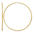 14k 1.20mm Diamond-cut Endless Hoop Earring
