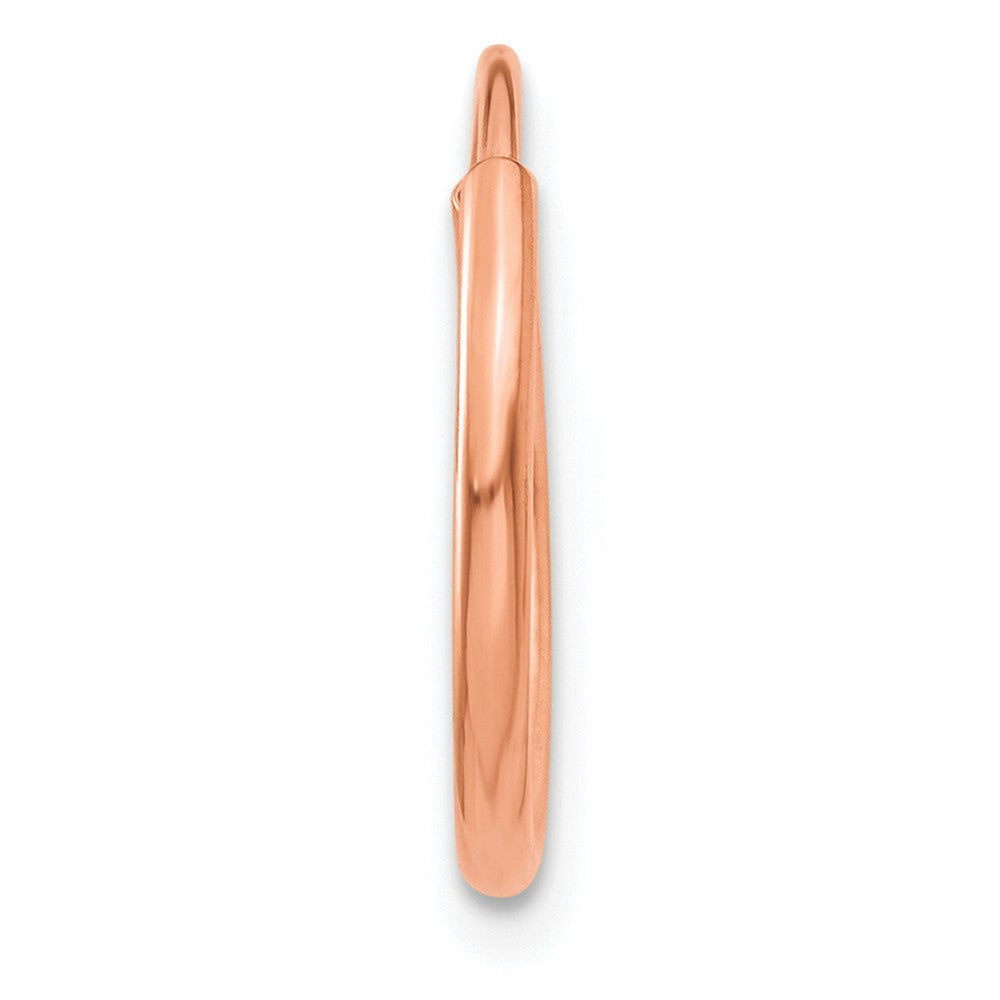 Single 14k Rose Gold 1.20mm Polished Endless Hoop Earring