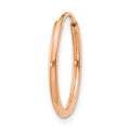 Single 14k Rose Gold 1.20mm Polished Endless Hoop Earring