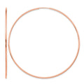 14k Rose Gold 1.20mm Polished Endless Hoop Earrings