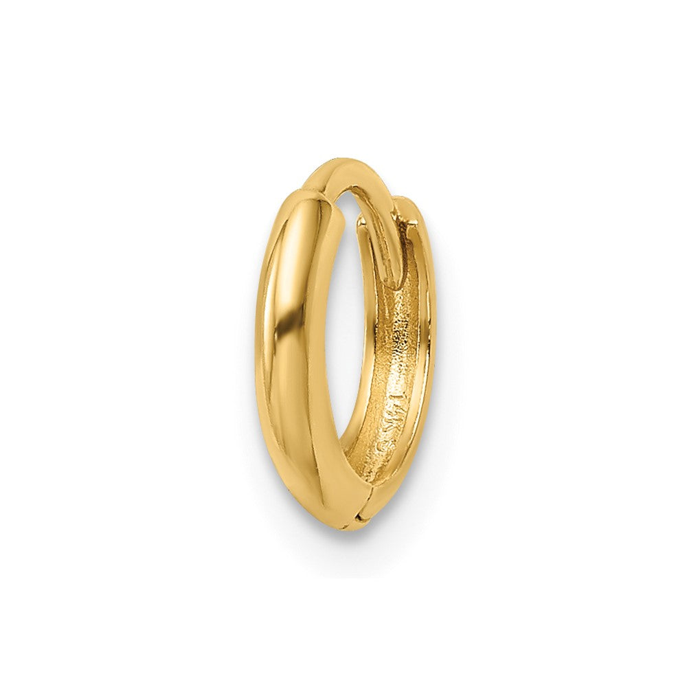 Single 14k Polished Hinged Hoop Earring